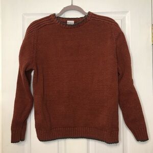 𝅺COLUMBIA Burnt Orange Cotton Sweater